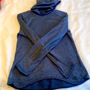 Women’s sz medium Adidas lightweight gray hoodie.